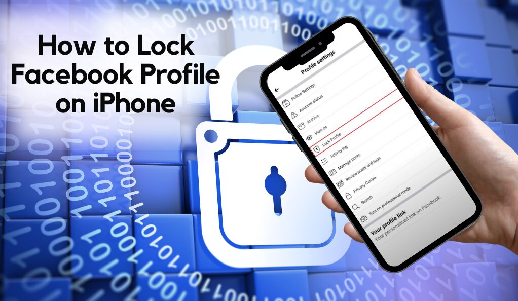 How to lock facebook profile on iphone image