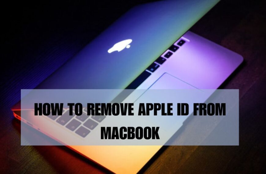 how to remove apple id from macbook