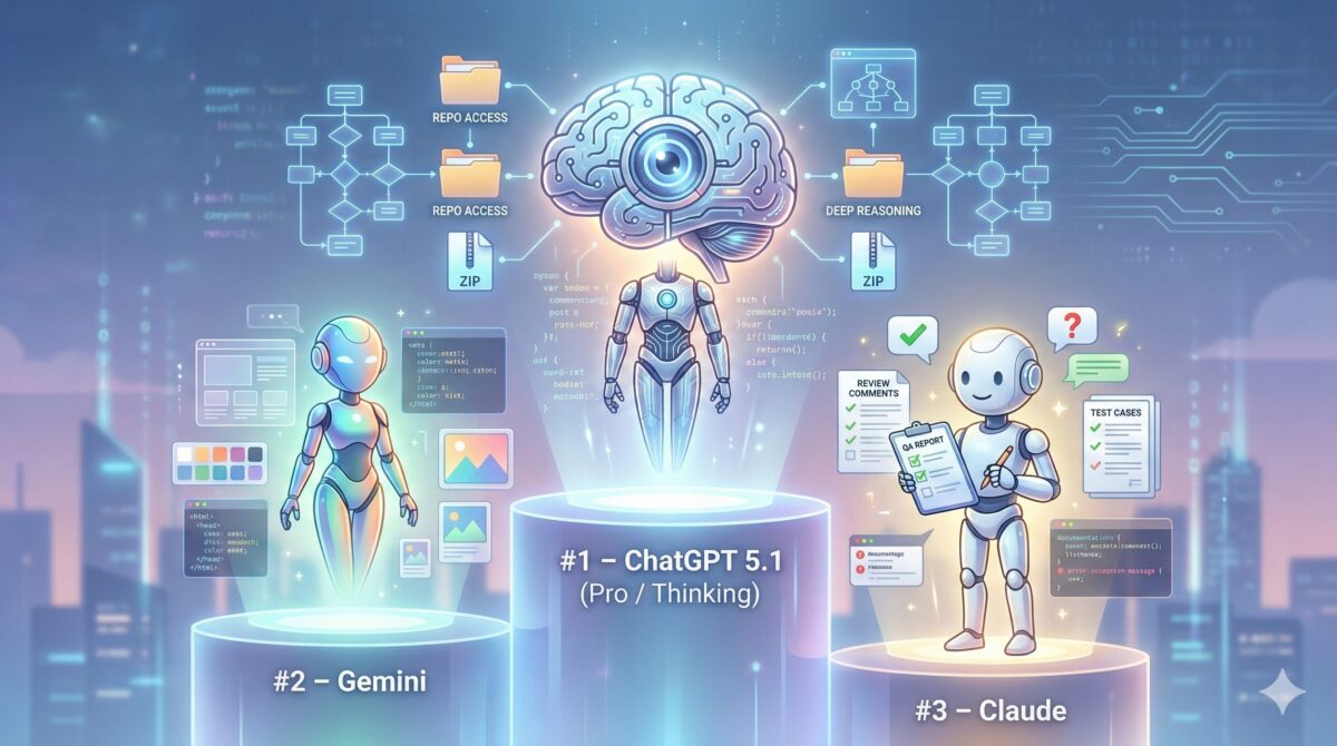 How to Choose the Best AI for Coding (ChatGPT vs Gemini vs Claude)